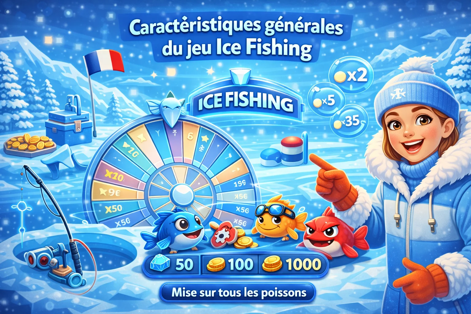 Caractéristiques générales du jeu Ice Fishing